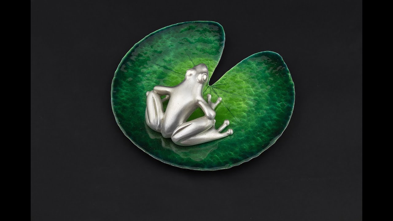 Pendentif Coeur Nénuphar, Argent - Emanessence