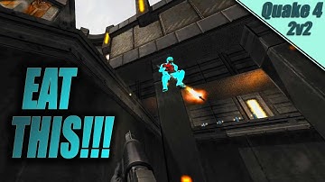 Quake 4 Multiplayer 2v2 Team Deathmatch.  Over The Edge