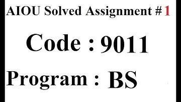 AIOU Code 9011 Solved Assignment No 1 Spring 2024 | Baloch Academy