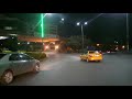 Driving from Bole International Airport to Hilton Hotel Addis Ababa Ethiopia -Night 2019 November 23
