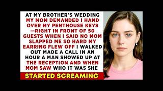 My MOM Demanded My PENTHOUSE, At My BROTHER’S Wedding, I Refused—Mom SLAPPED Me I Chose REVENGE...