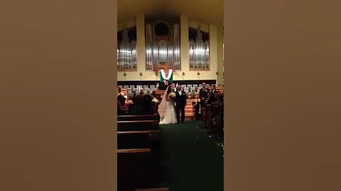 Deana & Collins Wedding Kiss & Processional