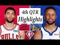 Golden State Warriors vs. Chicago Bulls Full Highlights 4th Quarter | NBA Season 2021-22