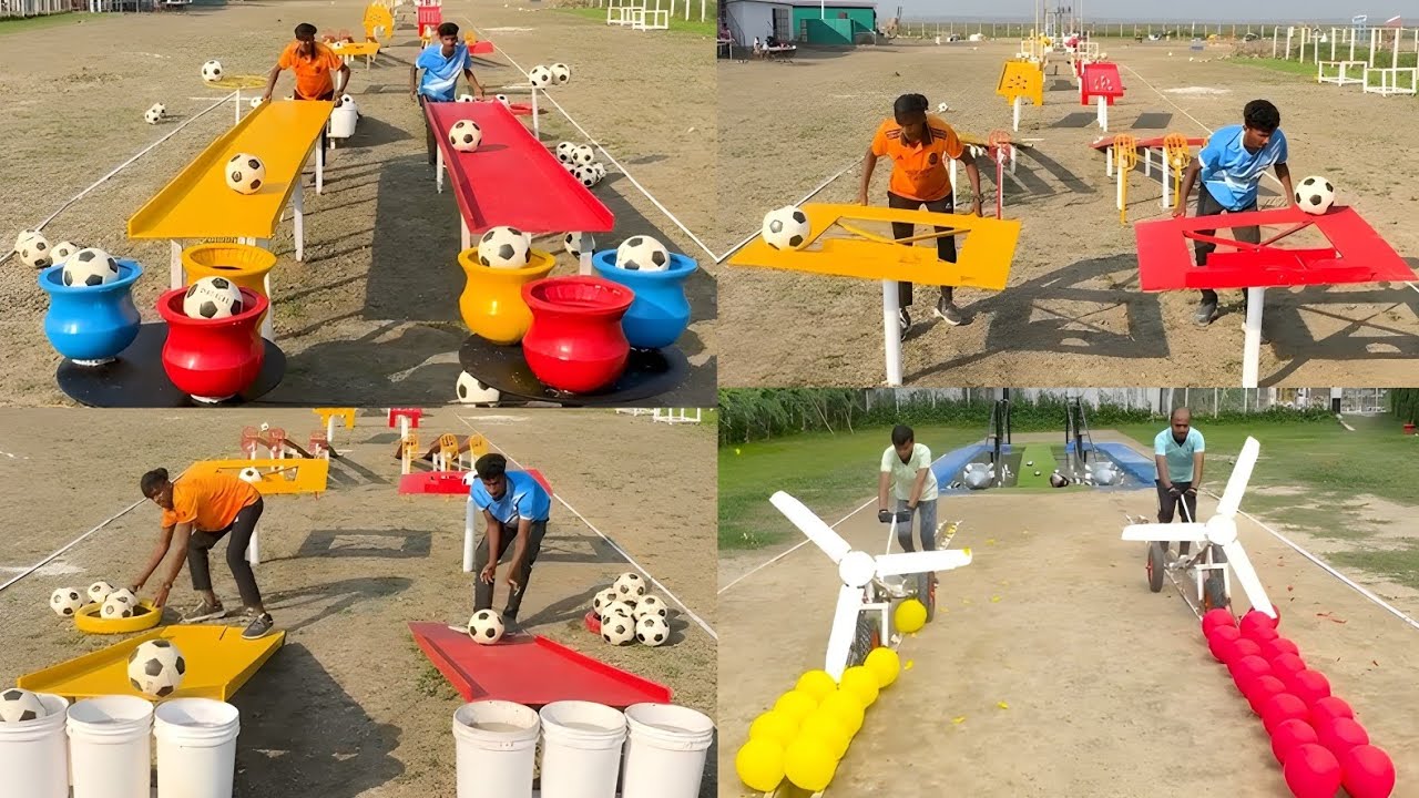 Football and Balloon Bursting Compitition – Guess The Winner 🤔| Never Give up 🔥/ Sahil Challenge 