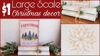 Large $1 Christmas DIYs • Dollar Tree Products