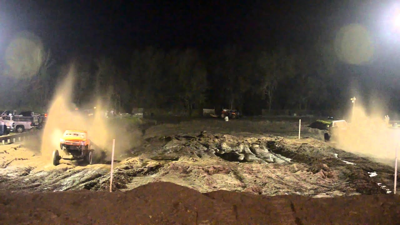 8UP VS Milkman diesel race truck Bubbas Mud Ranch 1/12/2013 Final race 2 1/2 ton