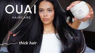 OUAI haircare for THICK HAIR | First impression