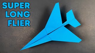 How To Make an Easy Paper Airplane That Flies Far (Super Design - Easy)