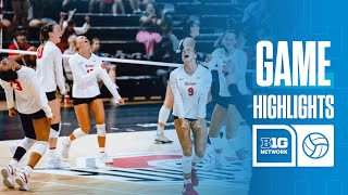 Wright State at Ohio State | Highlights | Big Ten Volleyball | 09/15/2024