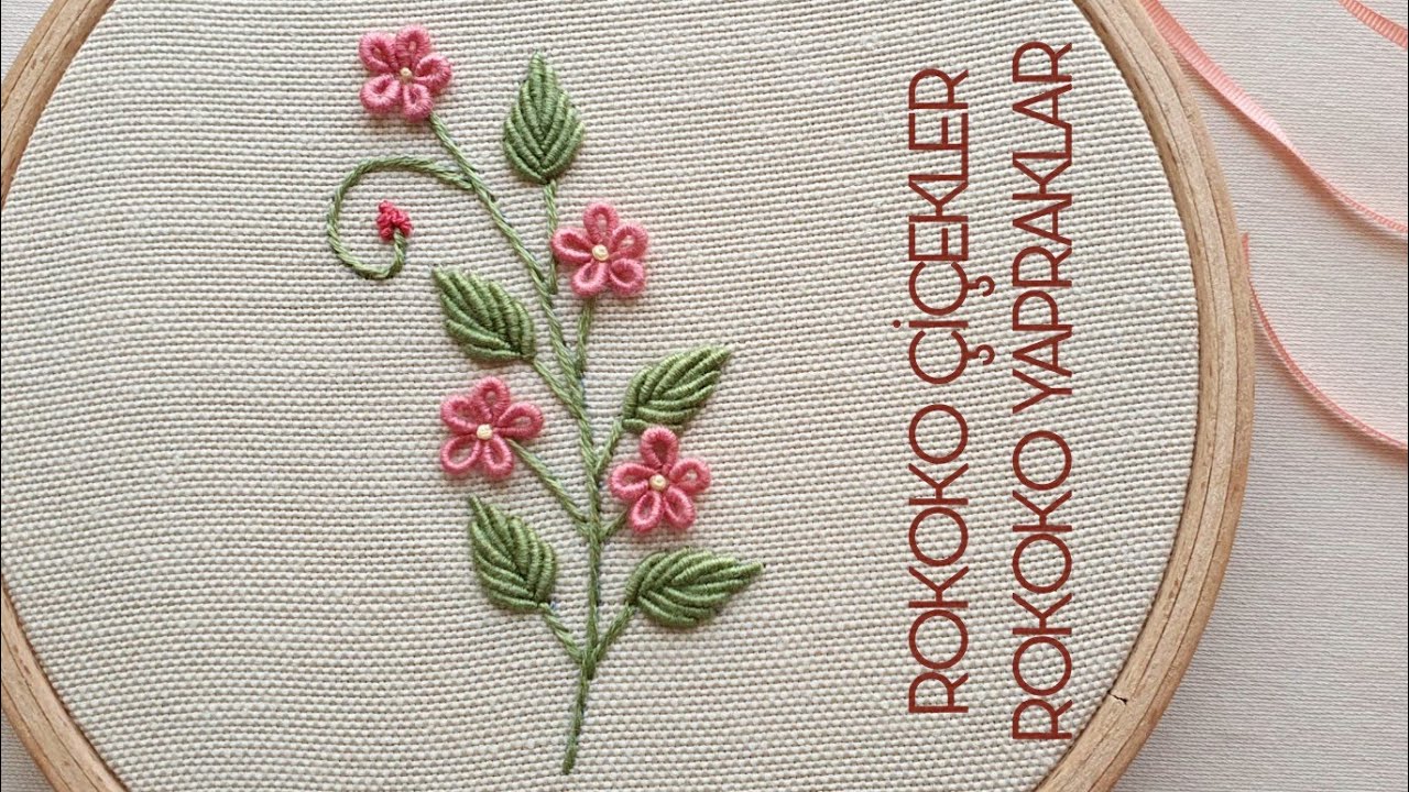 ROKOKO ÇİÇEKLER VE ROKOKO YAPRAKLAR |  BULLION KNOT FLOWERS AND LEAVES