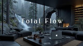 Deep Focus Music | Rainy Waterfall Ambience - Coding Music for Deep Work and Productivity