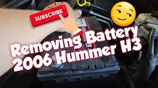 How to: 2006 Hummer H3 Battery Removal