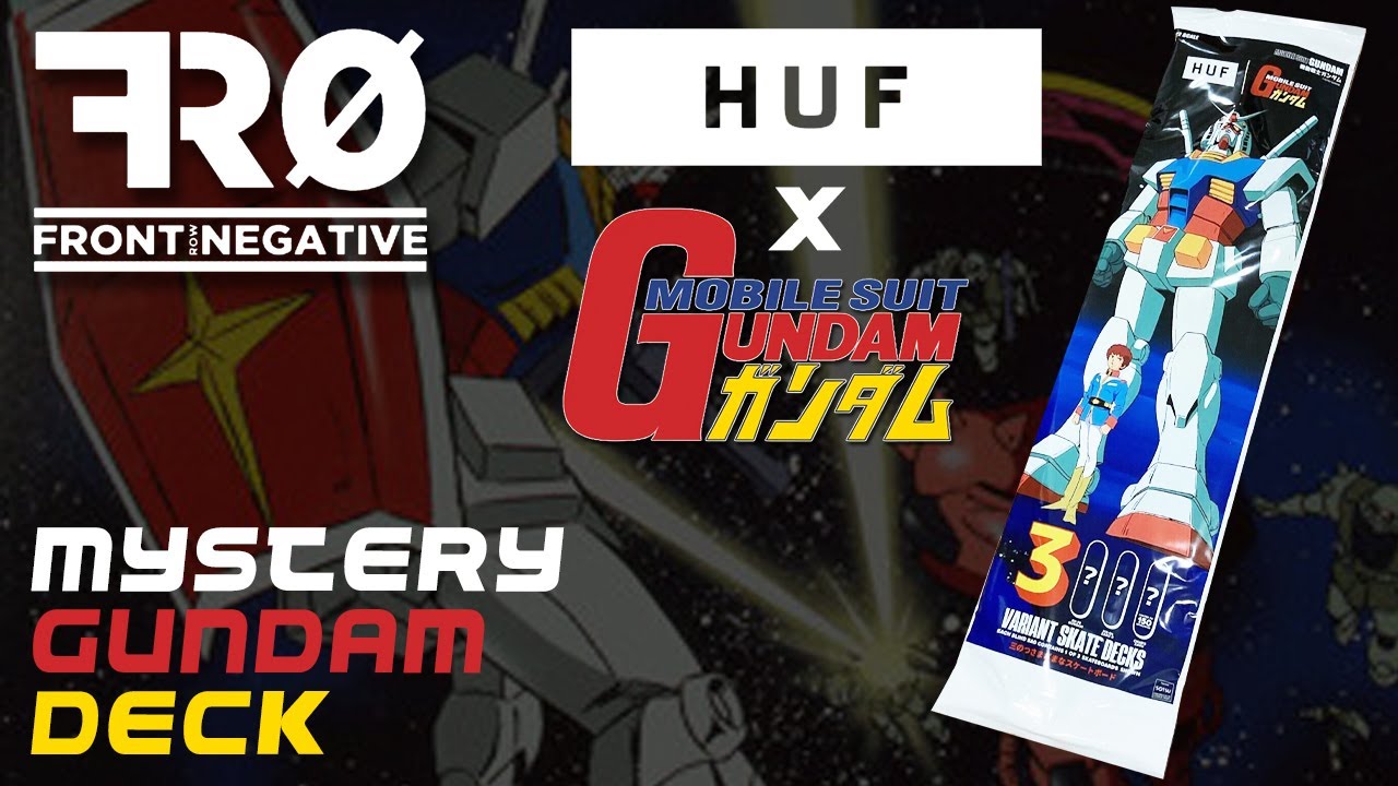 Huf x Gundam Mystery Skateboard Deck Unboxing and Review - YouTube