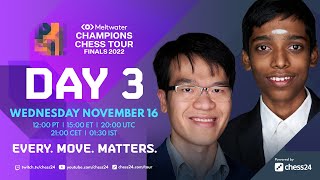 Champions Chess Tour Finals | Day 3 | Commentary by David, Jovanka &amp; Kaja