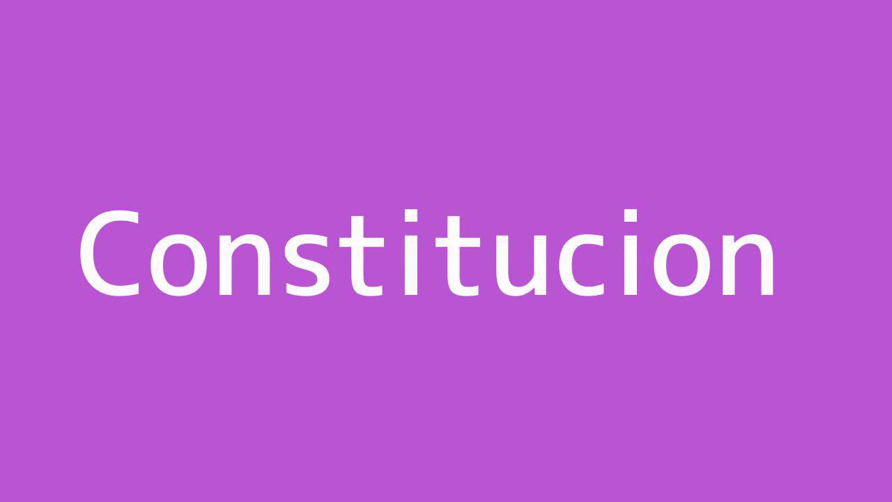 How to say Constitution in Spanish YouTube