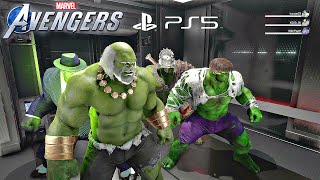 4 HULKS vs Abomination - Marvel's Avengers Game (Tachyon Anomaly Event)