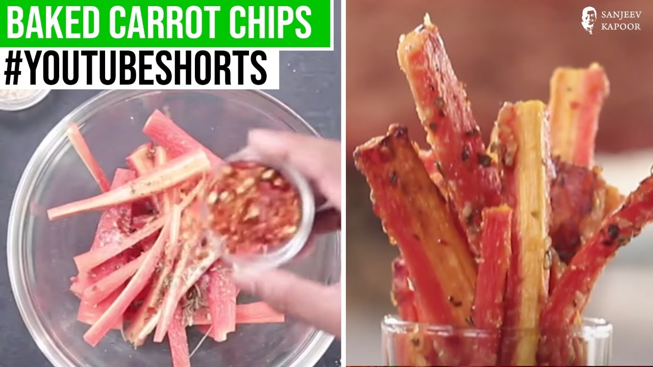 Baked Carrot Chips | #Shorts | Sanjeev Kapoor Khazana