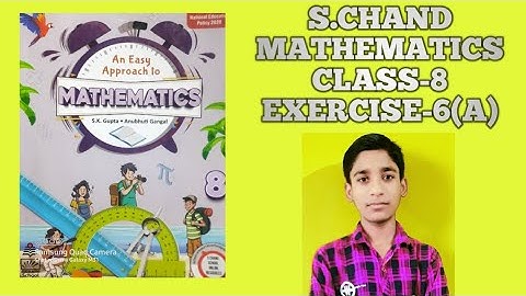 SETS|EXERCISE-6(A)|S.CHAND MATHEMATICS |CLASS-8