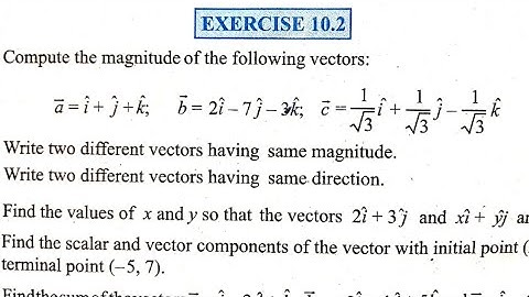 CBSE CLASS 12 EXERCISE 10.2 NCERT SOLUTION | CHAPTER 10 VECTOR ALGEBRA