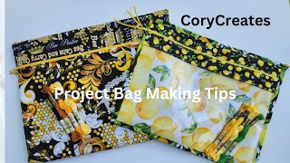 Project Bag Making Tips - Flosstube Extra  - tutorial