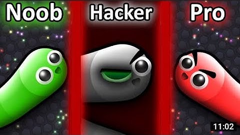 worms zone io noob vs pro vs hacker my 1st gameplay video ❤️