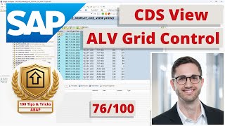 Output CDS View in ALV Grid Control | ABAP Tip #76