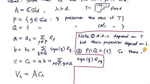 [Representation Theory (in Korean)] 13 Irreducible representations of the symmetric group