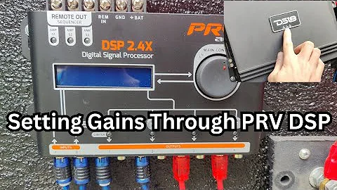"Step-By-Step Guide On Setting Gains Through PRV DSP" With Or Without Clip Light