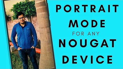 PORTRAIT MODE IN ANY MIUI DEVICE | PORTRAIT MODE FOR NOUGAT DEVICE -REDMI NOTE 4