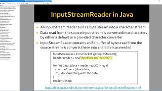 Android Lecture 5.5 - Input Stream Reader