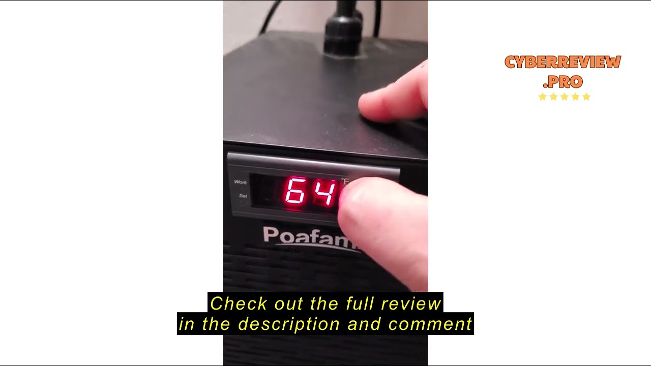 Review Poafamx Aquarium Chiller 42gal 1/10 HP Hydroponics Water