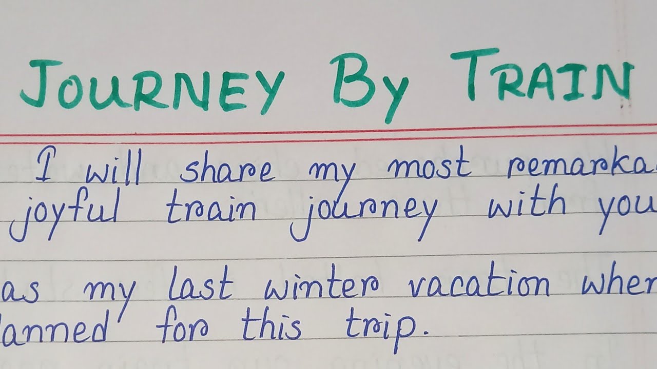 Write Short Essay On A Journey By Train//10 Lines On A Journey By Train
