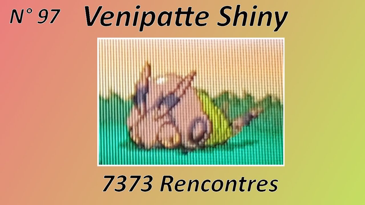 [97*][live reaction]  venipatte shiny/shiny venipede 7373 re's