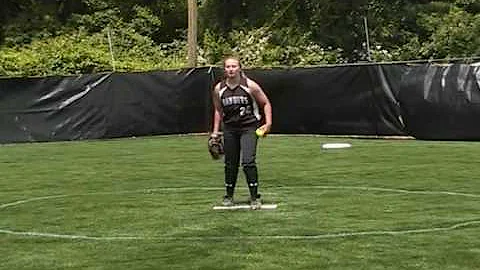 Michele Andrews pitching