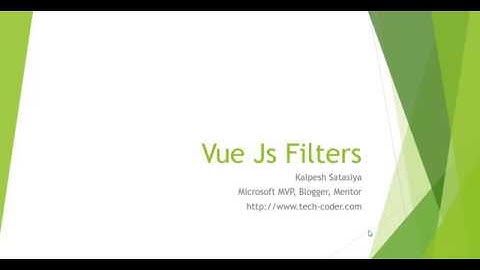 Vue Js Filters