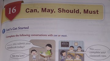 Can, May, Should, Must | Ch-16 | Class -IV | Collins English grammar and composition book