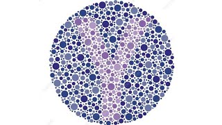 اختبار عمي الالوان وقوة النظر .   Test for colour blindness