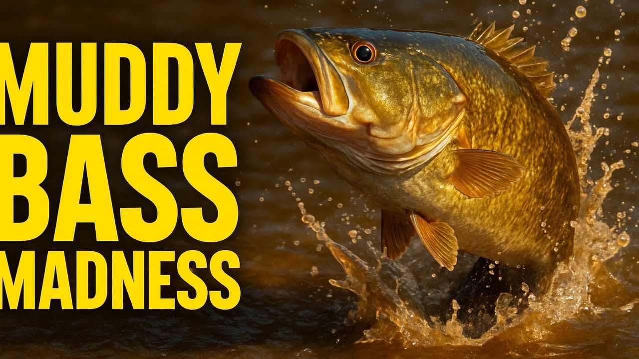 Big Smallmouth Bass in Muddy West Virginia River 