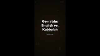 Gematria Explained: English vs. Kabbalistic Numerology Compared