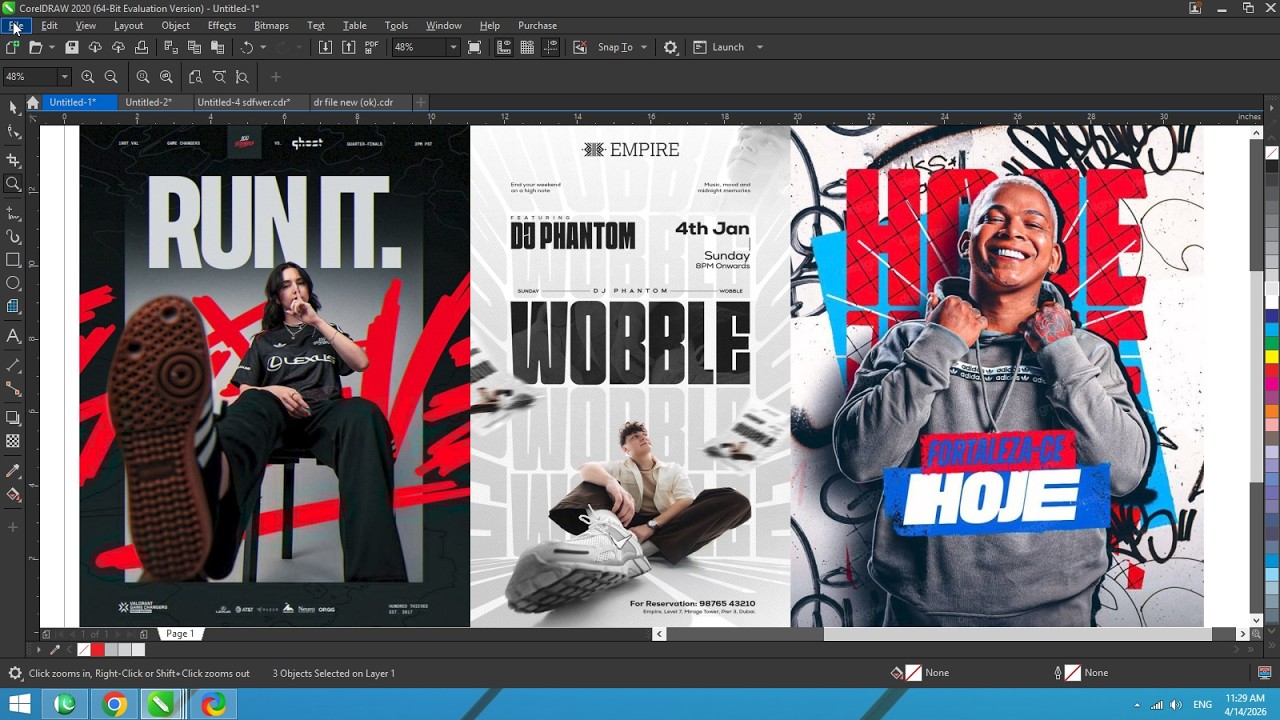 Design Marketing Poster in CorelDRAW l Complete Tutorial for Beginners ...