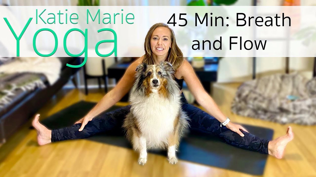 Yoga Live Stream, 45 min Breath and Flow Yoga YouTube