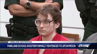 Parkland school shooter officially sentenced to life in prison without parole