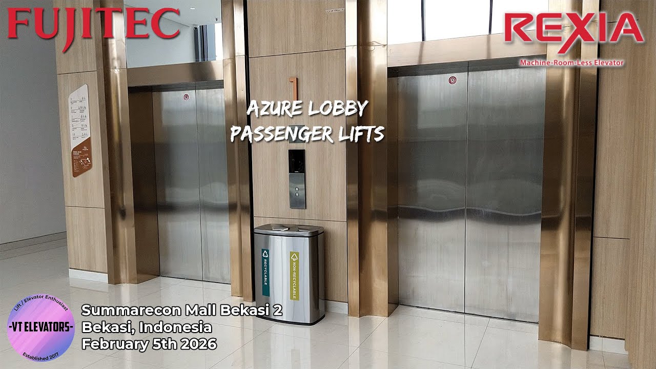Brand New Fujitec REXIA Passenger Lifts - Summarecon Mall Bekasi 2, Bekasi (Azure)