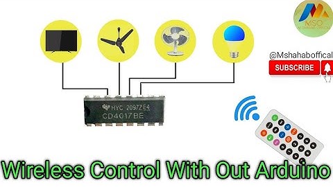 How to make Remote Control On Off Switch| Breadboard| Home Automation| DIY IR Remote Switch|CD4017IC
