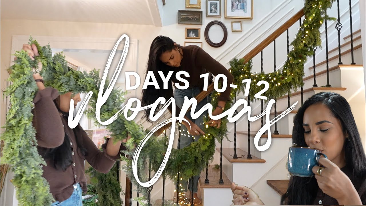 Decorating Our Stairs For Christmas, Breville Chronicles, Snow Days | VLOGMAS DAYS 10 - 12