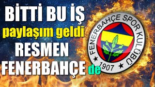 Profilde Paylaştı Geldi Resmen Fenerbahçede..