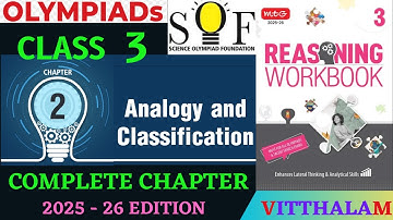 | Class 3 | Reasoning | Workbook | Chapter 2 | Analogy | Classification | MTG | 2025 - 26 |