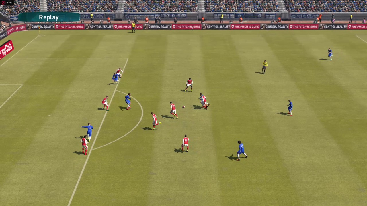 PES 2017(PC)-EDEN HAZARD WONDER GOAL    CHELSEA v ARSENAL