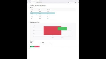 PynneX Demo: Real-time Stock Monitor with FastAPI & Worker Thread #asyncio #socketio #fastapi