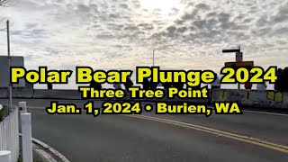 2024 Polar Bear Plunge at Three Tree Point, Burien WA